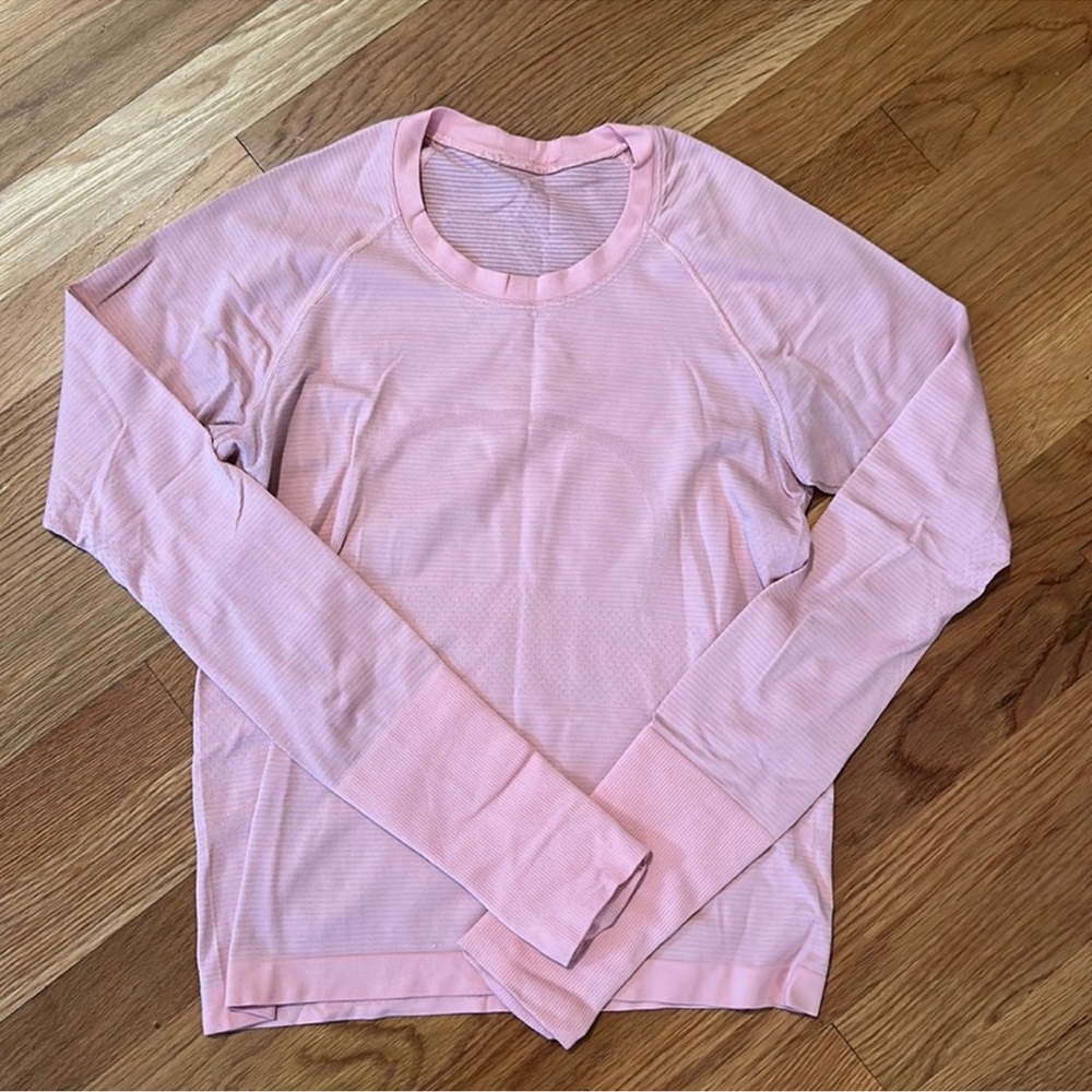 Lululemon Pink Swiftly Tech Long Sleeve Top